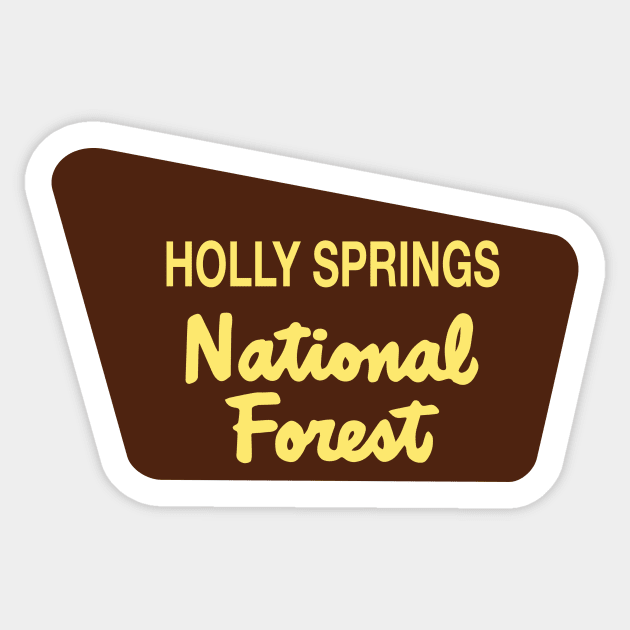 Holly Springs National Forest Sticker by nylebuss